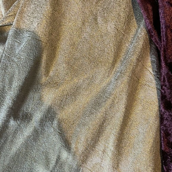 Eye Candy Metallic Iced Velvet Leggings Blue 1X Gold XL and Red 3X Pants - Picture 4 of 6